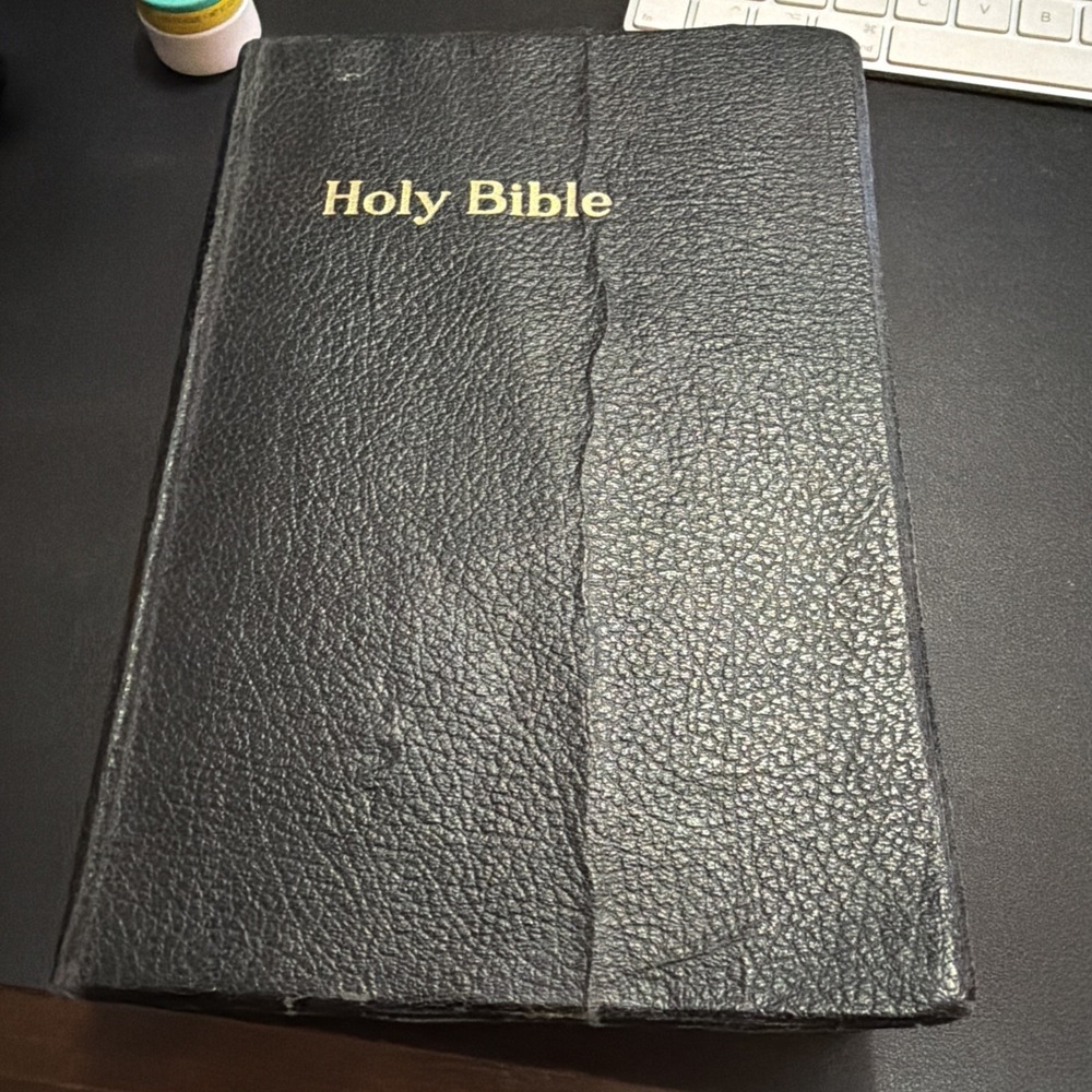 Vintage KJV Holy Bible Large Print Self Pronouncing Bible LDS!